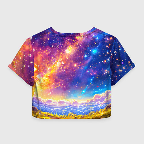 Женский топ Коровка и звездное небо / 3D-принт – фото 2