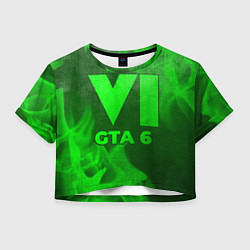 Женский топ GTA 6 - green gradient