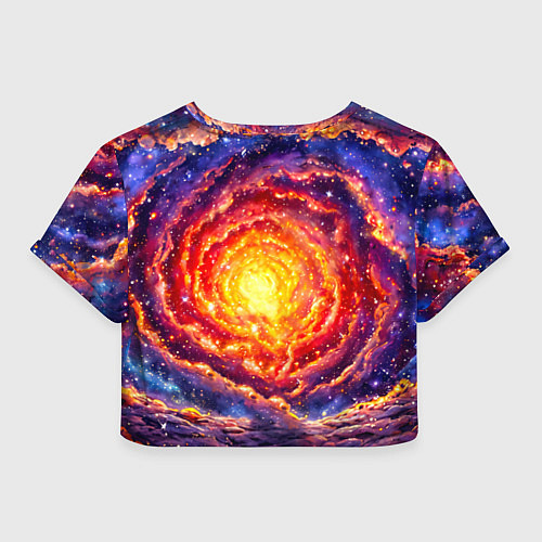 Женский топ Медвежонок смотрит в космос / 3D-принт – фото 2