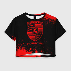 Женский топ Porsche - red gradient