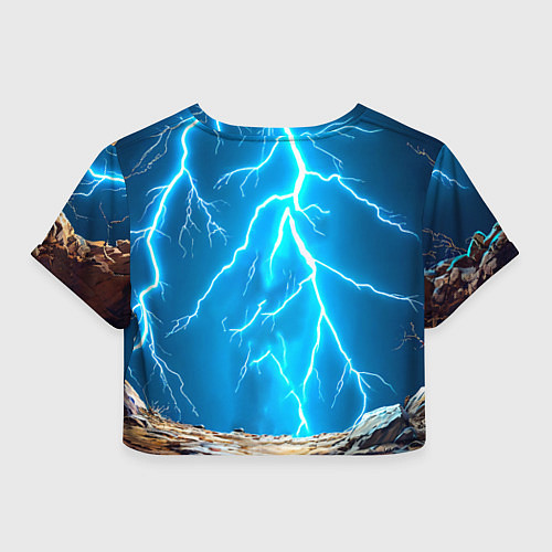 Женский топ Верблюд и удар молнии / 3D-принт – фото 2