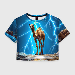Женский топ Верблюд и удар молнии