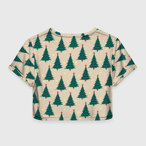 Женский топ Новогодняя ель / 3D-принт – фото 2