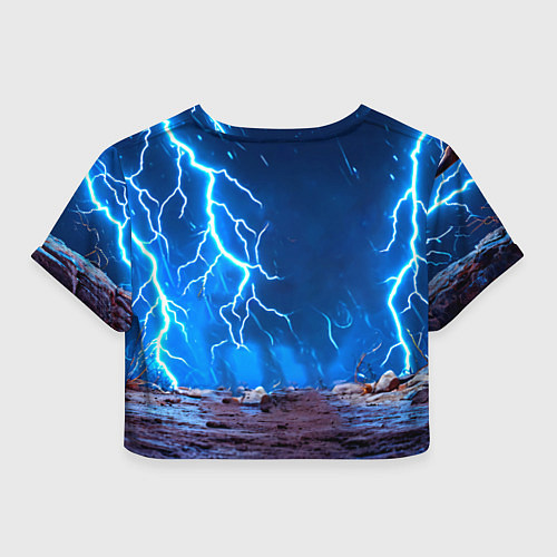 Женский топ Носорог в разрядах молнии / 3D-принт – фото 2