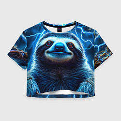 Женский топ Ленивец в разрядах молний