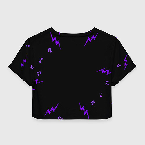 Женский топ Fall Out Boy неоновый череп / 3D-принт – фото 2