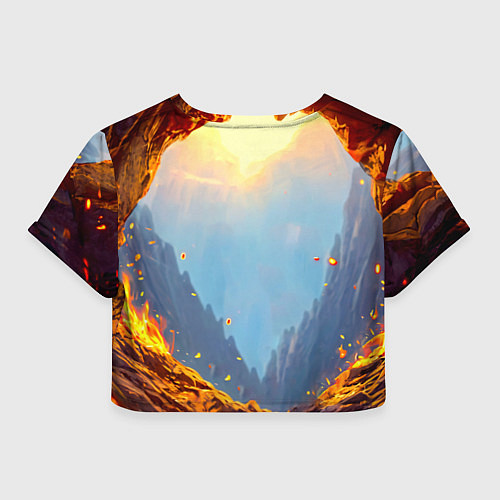 Женский топ Сурикат в огне / 3D-принт – фото 2