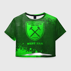 Женский топ West Ham - green gradient