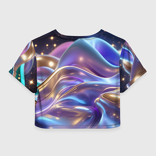 Женский топ Волны космические / 3D-принт – фото 2