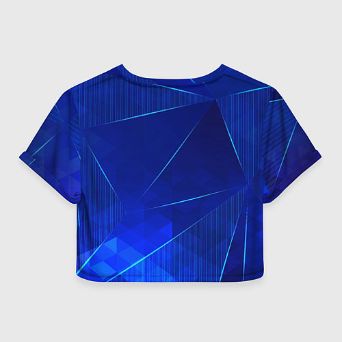 Женский топ Queen blue poly / 3D-принт – фото 2