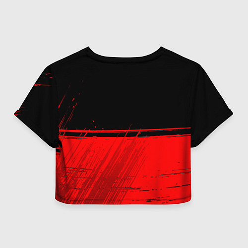 Женский топ Fortnite - red gradient посередине / 3D-принт – фото 2