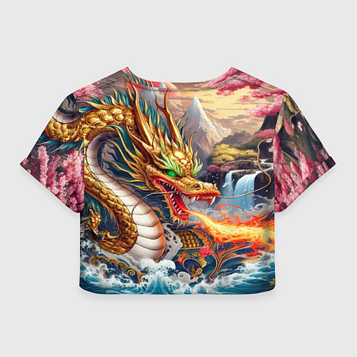 Женский топ Dragon tattoo - irezumi / 3D-принт – фото 2