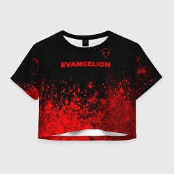 Женский топ Evangelion - red gradient посередине