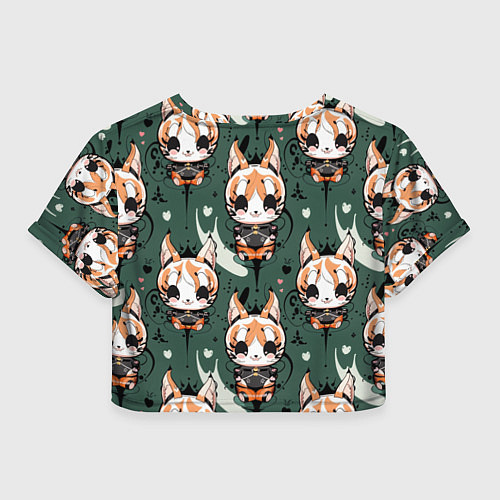 Женский топ Анимешный лис фенек / 3D-принт – фото 2