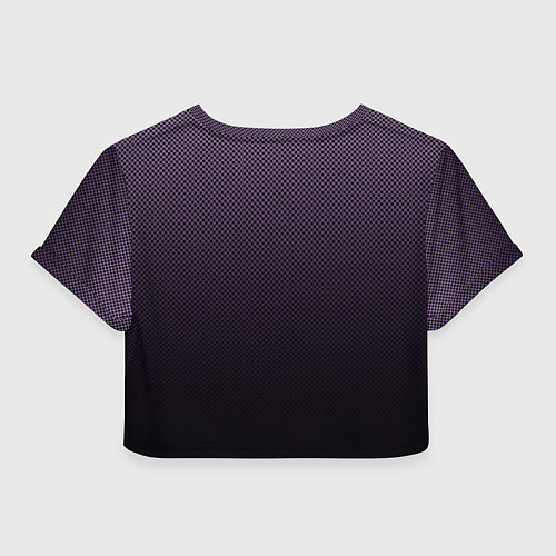 Женский топ Тёмный фиолетовый текстура в крапинку градиент / 3D-принт – фото 2