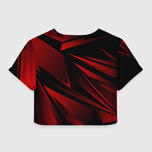 Женский топ Doom - красная абстракция / 3D-принт – фото 2