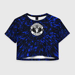 Женский топ Manchester United blue energy