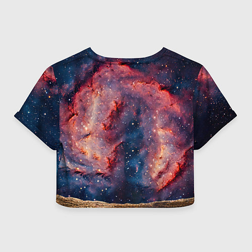 Женский топ Чау-чау в космосе / 3D-принт – фото 2