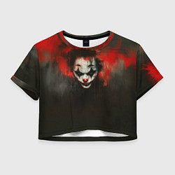 Футболка 3D укороченная женская Голова Джокера, цвет: 3D-принт