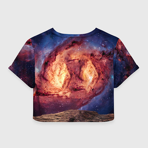 Женский топ Фокстерьер в космосе / 3D-принт – фото 2