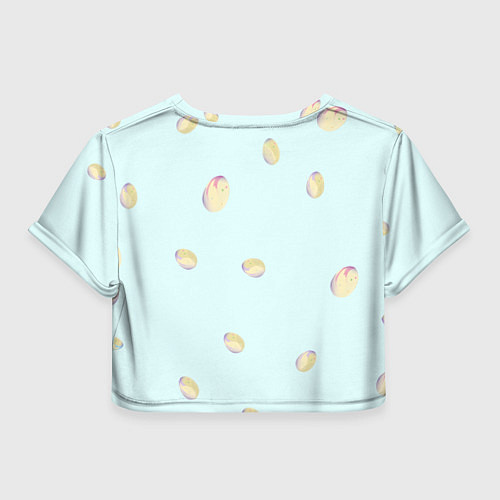 Женский топ Кролик радостный с яйцами / 3D-принт – фото 2