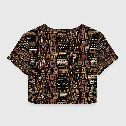 Женский топ Африканский орнамент этнический / 3D-принт – фото 2