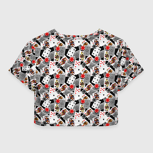 Женский топ Карты и фишки / 3D-принт – фото 2