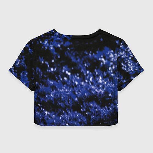 Женский топ Единорог - синий рог / 3D-принт – фото 2