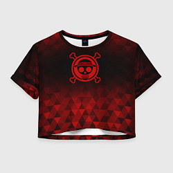 Женский топ One Piece red poly