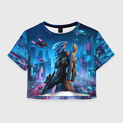 Женский топ Mass Effect - neon glow fantastic