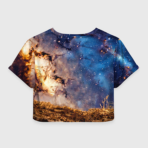 Женский топ Пиксибоб в космосе / 3D-принт – фото 2