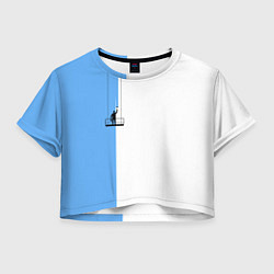 Женский топ Моляр красит стену