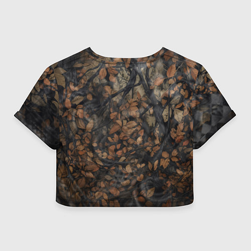 Женский топ Хищный серый лис / 3D-принт – фото 2