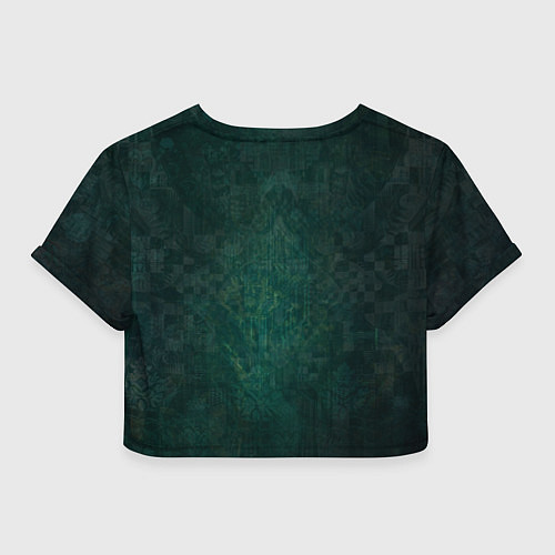 Женский топ Девушка-андроид в зелёных тонах / 3D-принт – фото 2