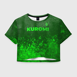 Женский топ Kuromi - green gradient посередине