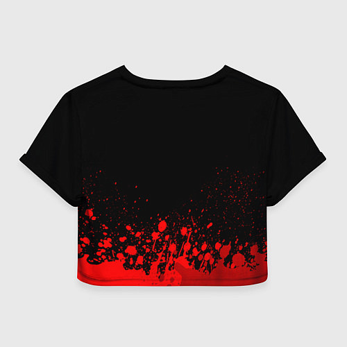 Женский топ AEK Athens - red gradient посередине / 3D-принт – фото 2