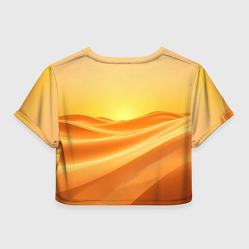 Женский топ Золотые пески / 3D-принт – фото 2