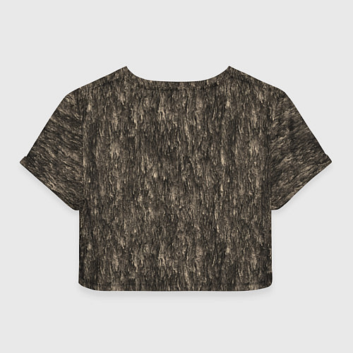 Женский топ Символ Велеса - лапа медведя в текстуре древа / 3D-принт – фото 2