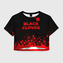 Женский топ Black Clover - red gradient посередине