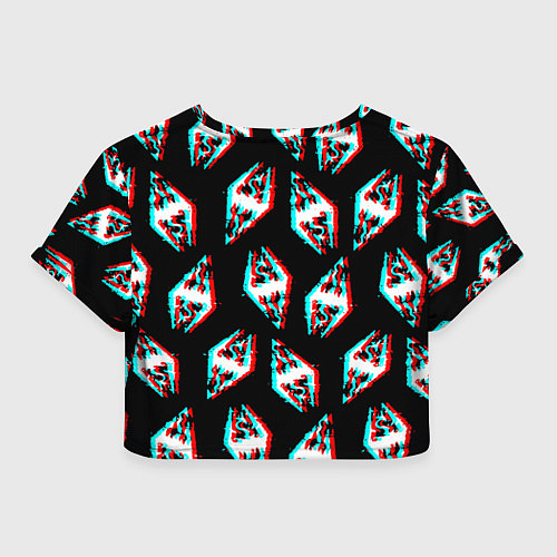 Женский топ Skyrim glitch logo patten / 3D-принт – фото 2