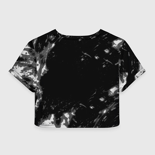 Женский топ Ведьмак лого серые краски / 3D-принт – фото 2