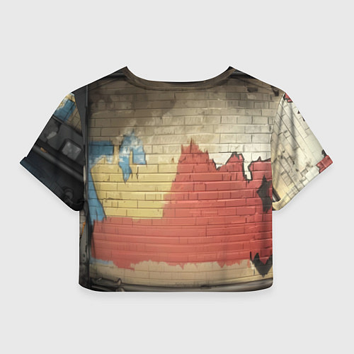 Женский топ Бэтмен на фоне стены / 3D-принт – фото 2