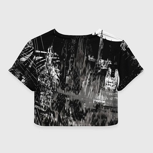 Женский топ Бэтмен черно-белый стиль / 3D-принт – фото 2