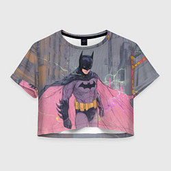Женский топ Бэтмен с розовым плащом