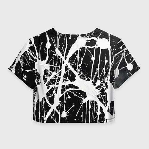Женский топ Брызги белой краски / 3D-принт – фото 2