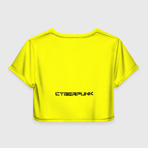 Женский топ Yellow bananas skull - cyberpunk / 3D-принт – фото 2