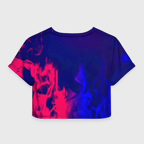 Женский топ Sally face neon flame / 3D-принт – фото 2