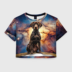 Женский топ Курцхаар и космос