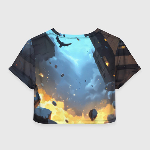 Женский топ Бэтмен в прыжке / 3D-принт – фото 2