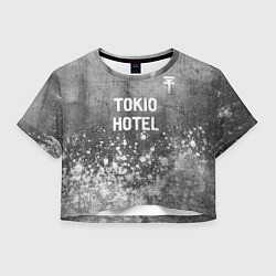 Женский топ Tokio Hotel - grey gradient посередине